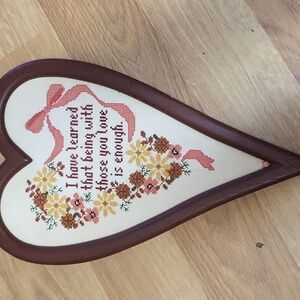 Hand-Stitched Embroidery Heart Great for 💝 gift for anyone Unique